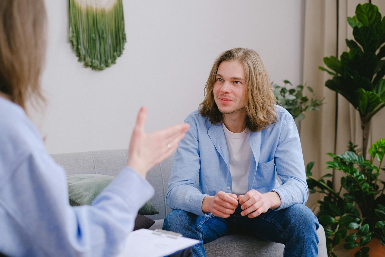 Man participating in EMDR therapy at BrainBody OCD Counseling in Arizona, supporting mental health wellness and trauma recovery